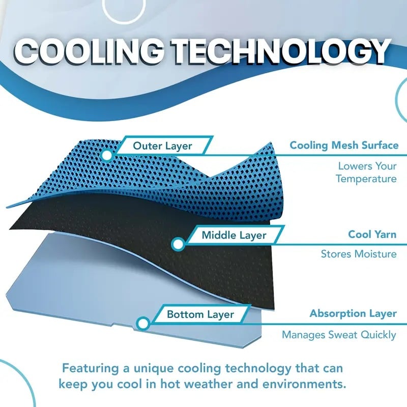 Instant Cooling Towel – Quick Dry Sports Towel for Gym, Travel & Outdoor Activities