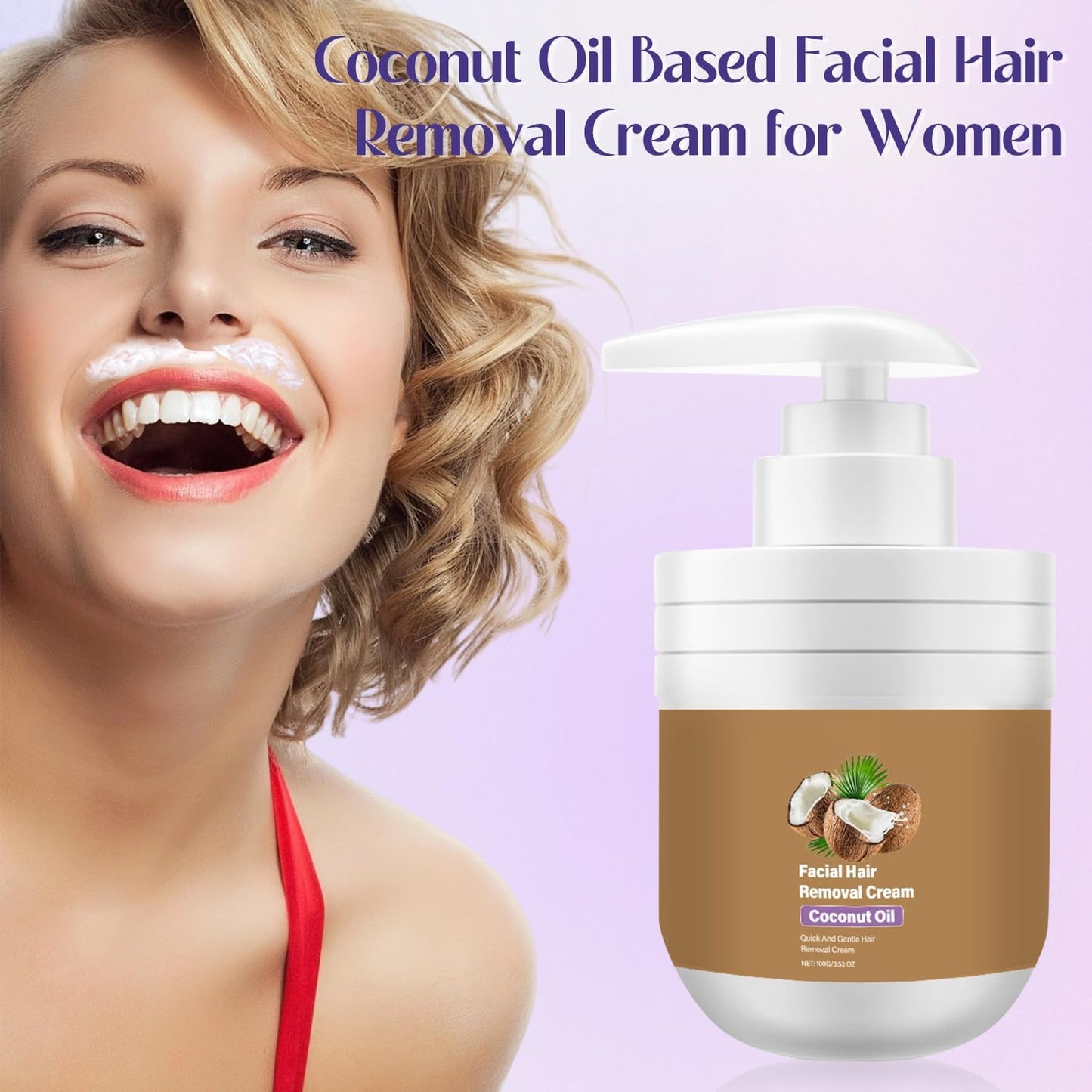 🔥Coconut Facial Hair Removal Cream