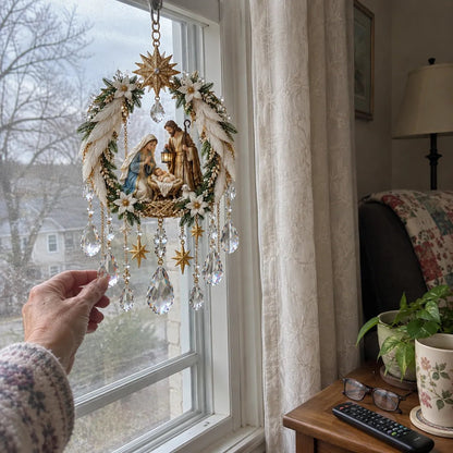 🔥HOT SALE🔥✝️ Christian Crystal Suncatcher | 5 Faith-Inspired Window Designs with Cascading Rainbow Crystals ✨