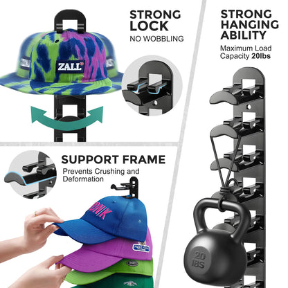 CapMate Wall-Mounted Hat Organizer