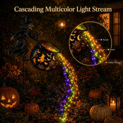 🔥Last Day 49% OFF🎃Halloween Witch Cauldron Garden Light