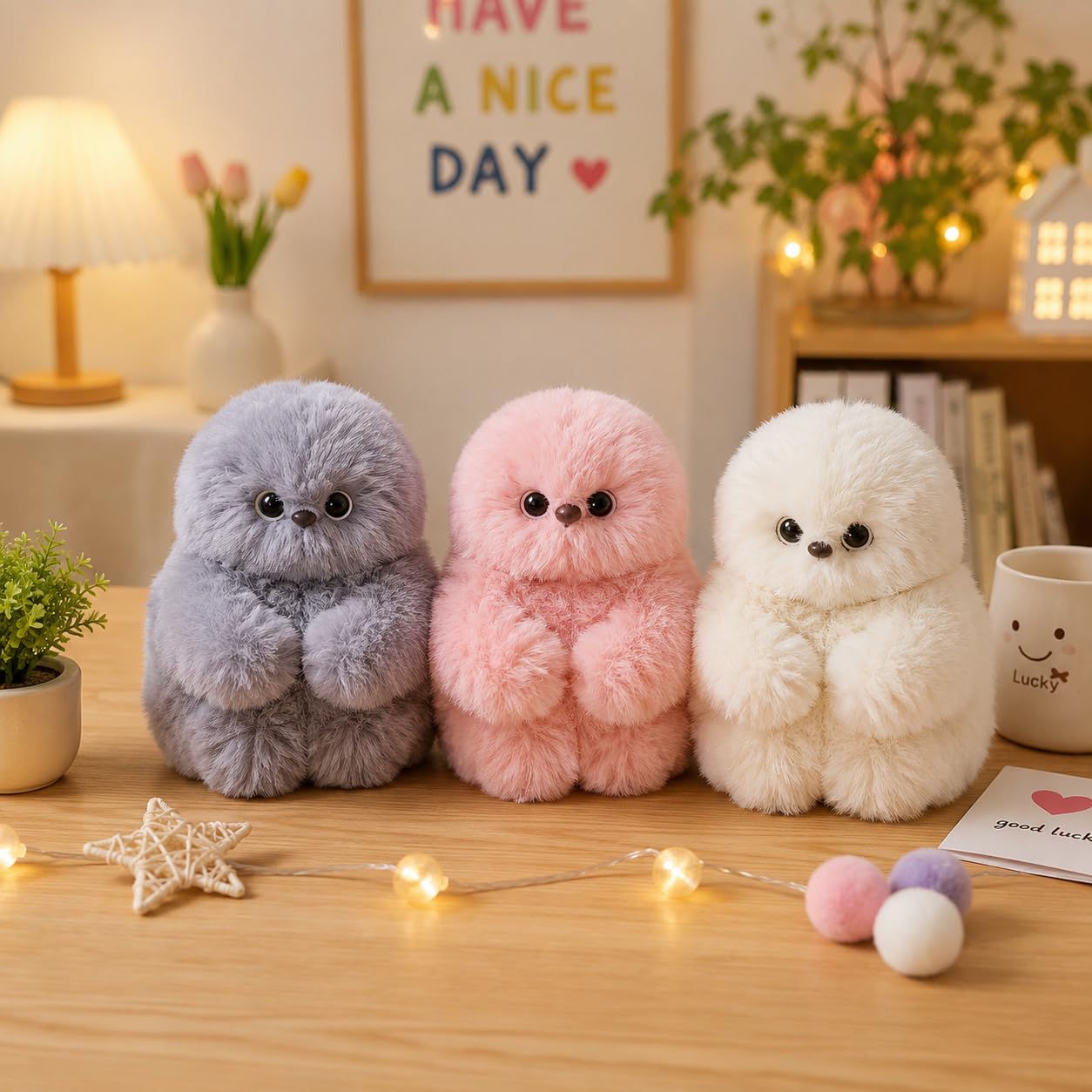 Cute AI Companion Robot Plush Bag Charm 🤖👜