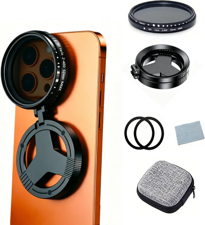 🏆Hot Sale⚡52mm Magnetic ND2–ND400 Filter for iPhone