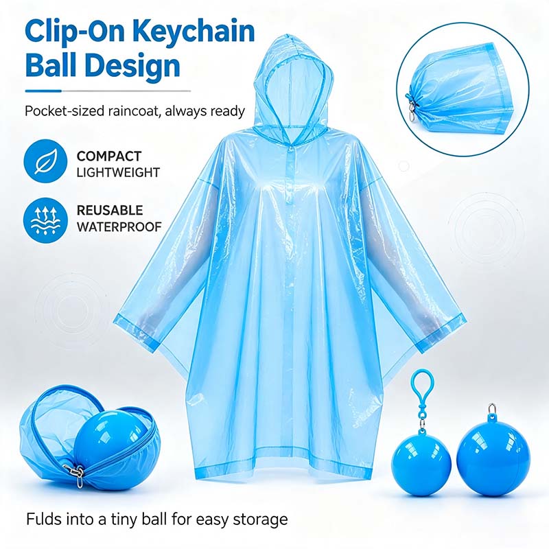 ☔ Portable Compact Raincoat – Pocket Emergency Rain Poncho🛒