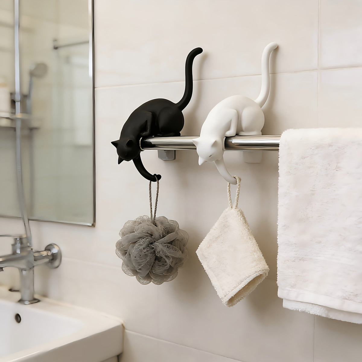 🐈‍⬛Cute Cat Hook Shelf Decor