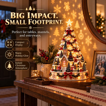 🎄Christmas Village Projection Centerpiece – 4 Themed Villages