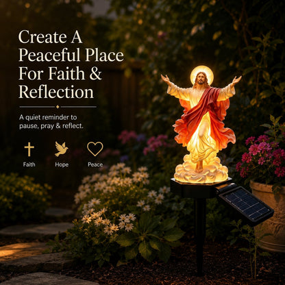 🔥Last Day 49% OFF✝️ Solar-Powered Jesus Garden Light✨