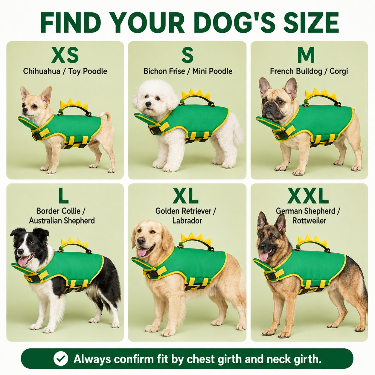 Premium Dog Life Vest for Swimming & Boating🛒