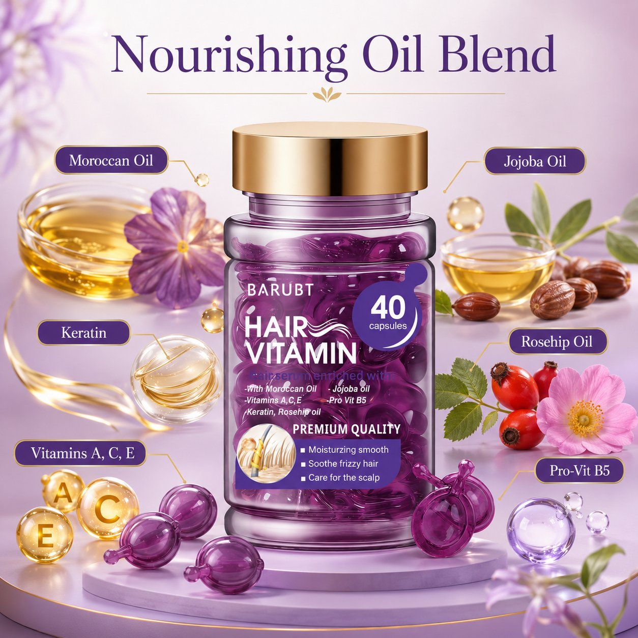 Hair Vitamin Nourishing Oil Capsules