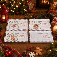 🎁 Buy 4 Vintage Christmas Postcard Ceramic Platters | Save $10 + Free Shipping 🚚