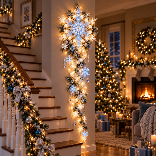 ❄️ 49% OFF | Giant Snowflake Blizzard Trail™ – Turn Your Home Into a Winter Wonderland