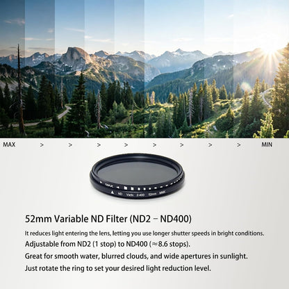 🏆Hot Sale⚡52mm Magnetic ND2–ND400 Filter for iPhone