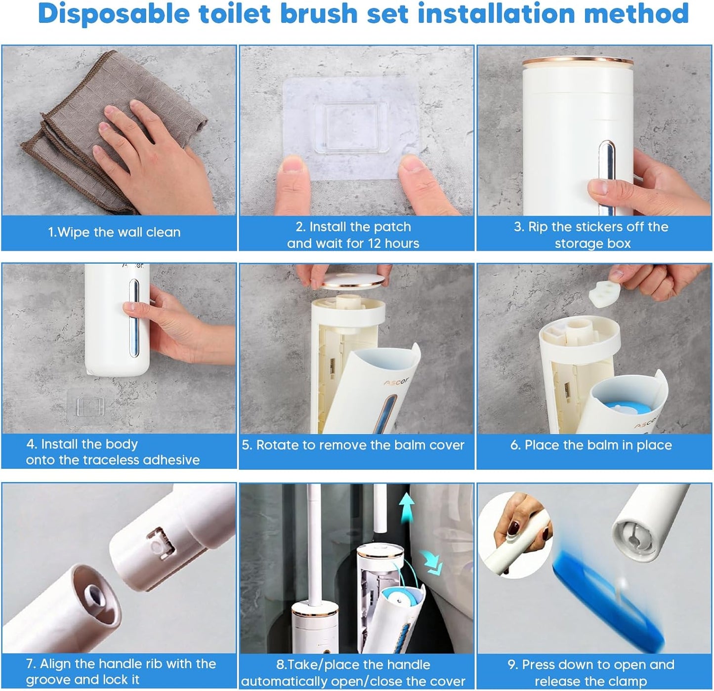 Day Sale 33% OFFNo-Mess Toilet Cleaning System