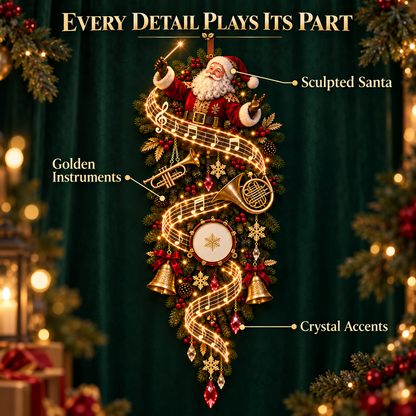 🎅 Lighted Santa Musical Door Decor ✨