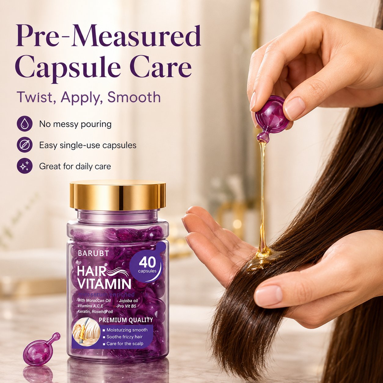 Hair Vitamin Nourishing Oil Capsules