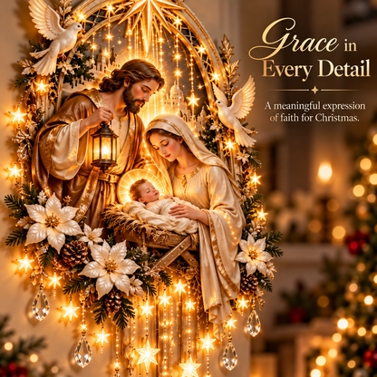 ✨✝️Light From Heaven™ Nativity Starfall Wall Light