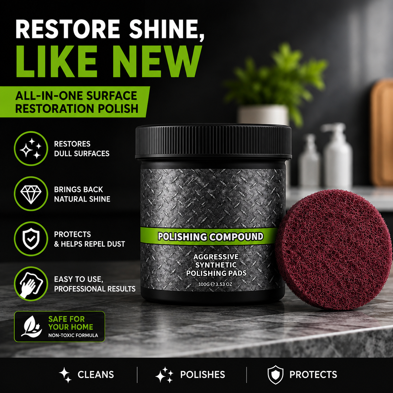 All-in-One Surface Restoration Polish with Pad🛒