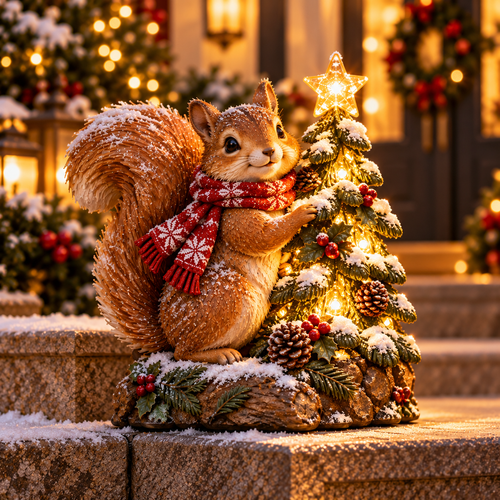 🎄 Last Day 49% Christmas Woodland Friends™ – Lighted Holiday Step Decor | 4 Festive Designs ✨