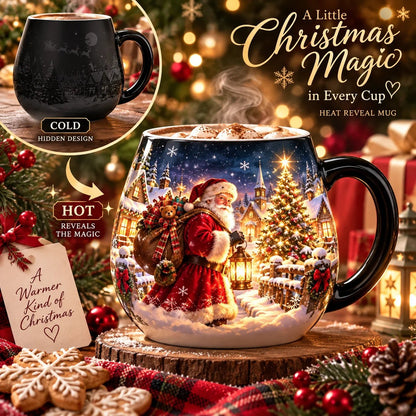 🔥Last Day 49% OFF-🎄Christmas Magic Color-Changing Mug – Heat Reveal Holiday Gift