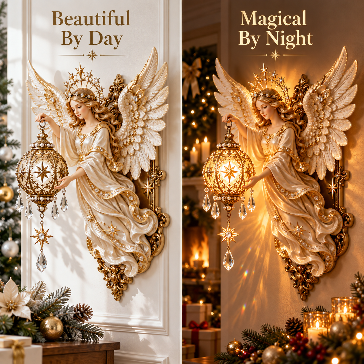 🌟 Celestial Angel Christmas Wall Light™