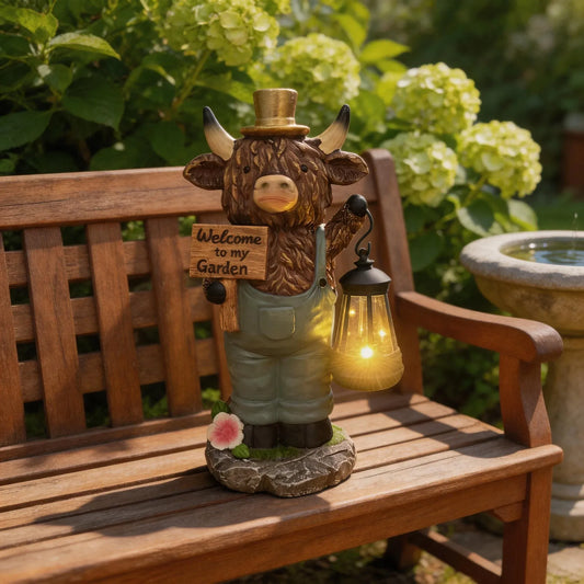 🔥Last Day 49% OFF🔥Scottish Highland Bull Garden Welcome Light