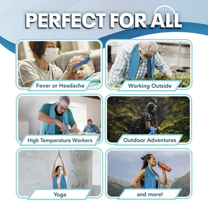 Instant Cooling Towel – Quick Dry Sports Towel for Gym, Travel & Outdoor Activities
