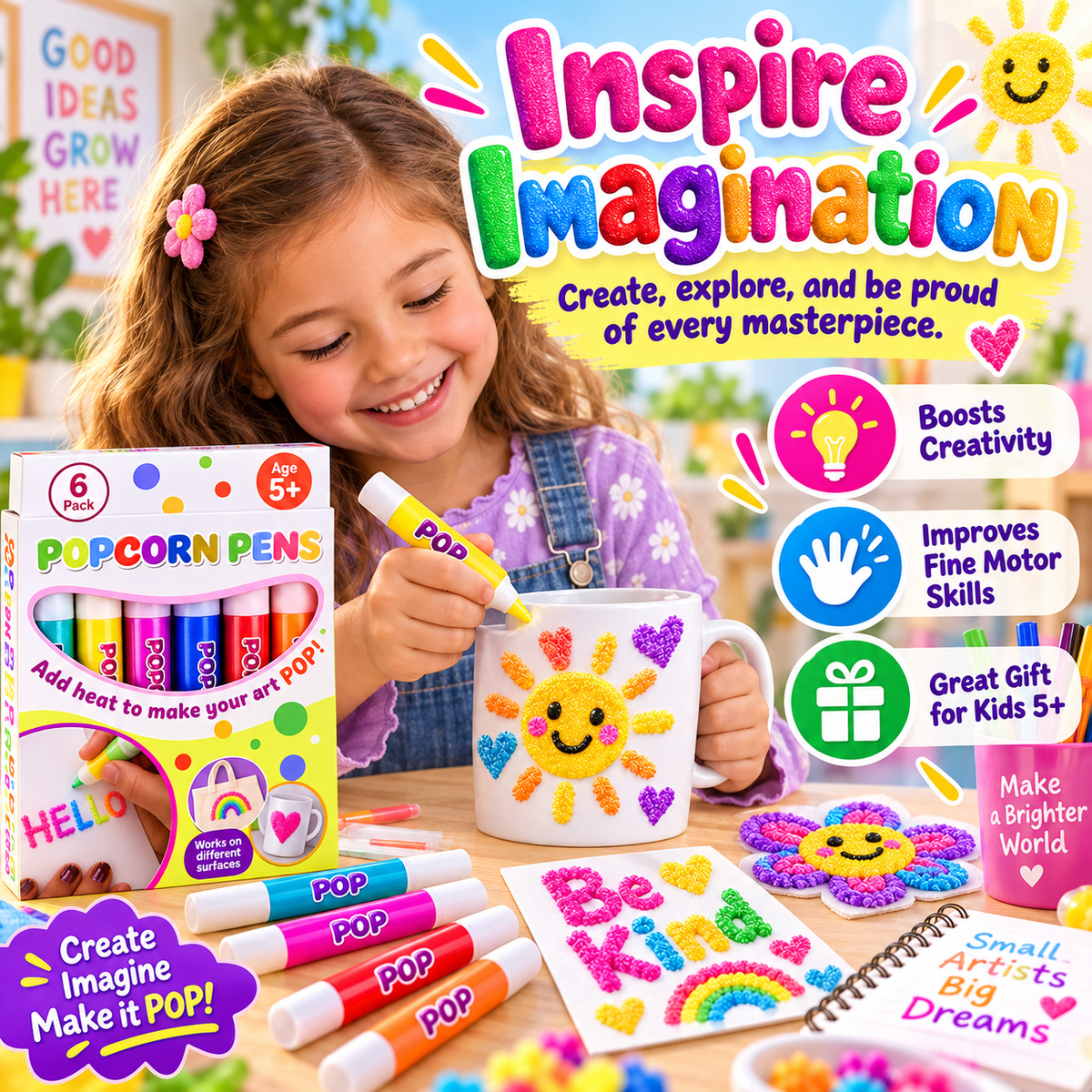 🦘🎁 3D Relief Art Pen – Turn Flat Drawings Into Touchable 3D Art🍀