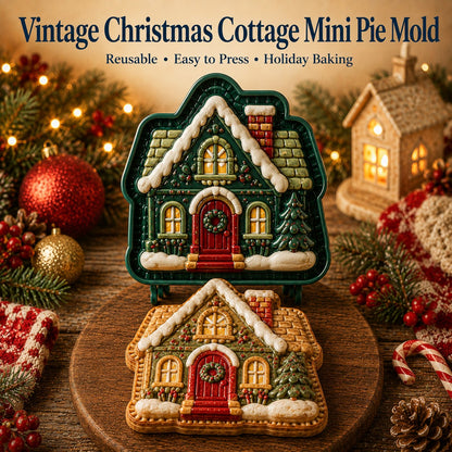 🔥😍 Last Day 49% OFF – 🎄 9-Design Christmas Mini Pie Mold Collection | Reusable Embossed Molds for Shaping Detailed Santa, Snowman, Reindeer, Tree & Holiday Pies 🥧✨