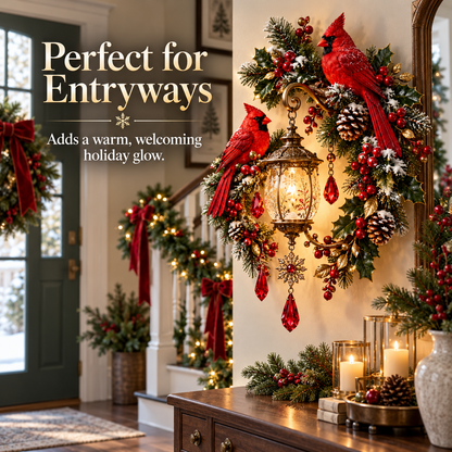 ✨Last Day 49% OFF✨Cardinal Christmas Lantern Glow™ – Lighted Holiday Wall Decor