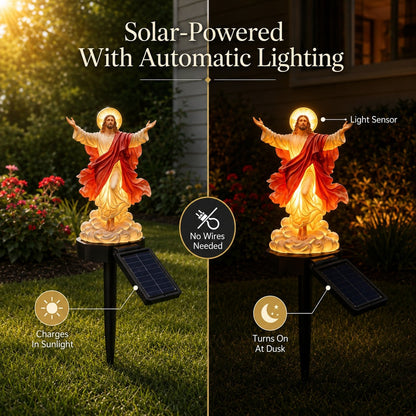 🔥Last Day 49% OFF✝️ Solar-Powered Jesus Garden Light✨