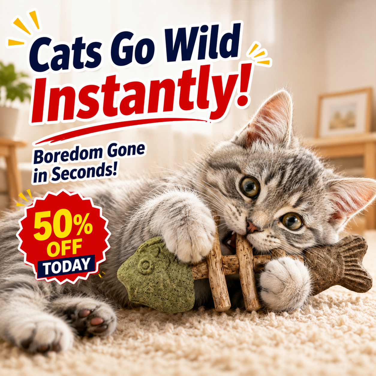 Catnip & Silvervine Chew