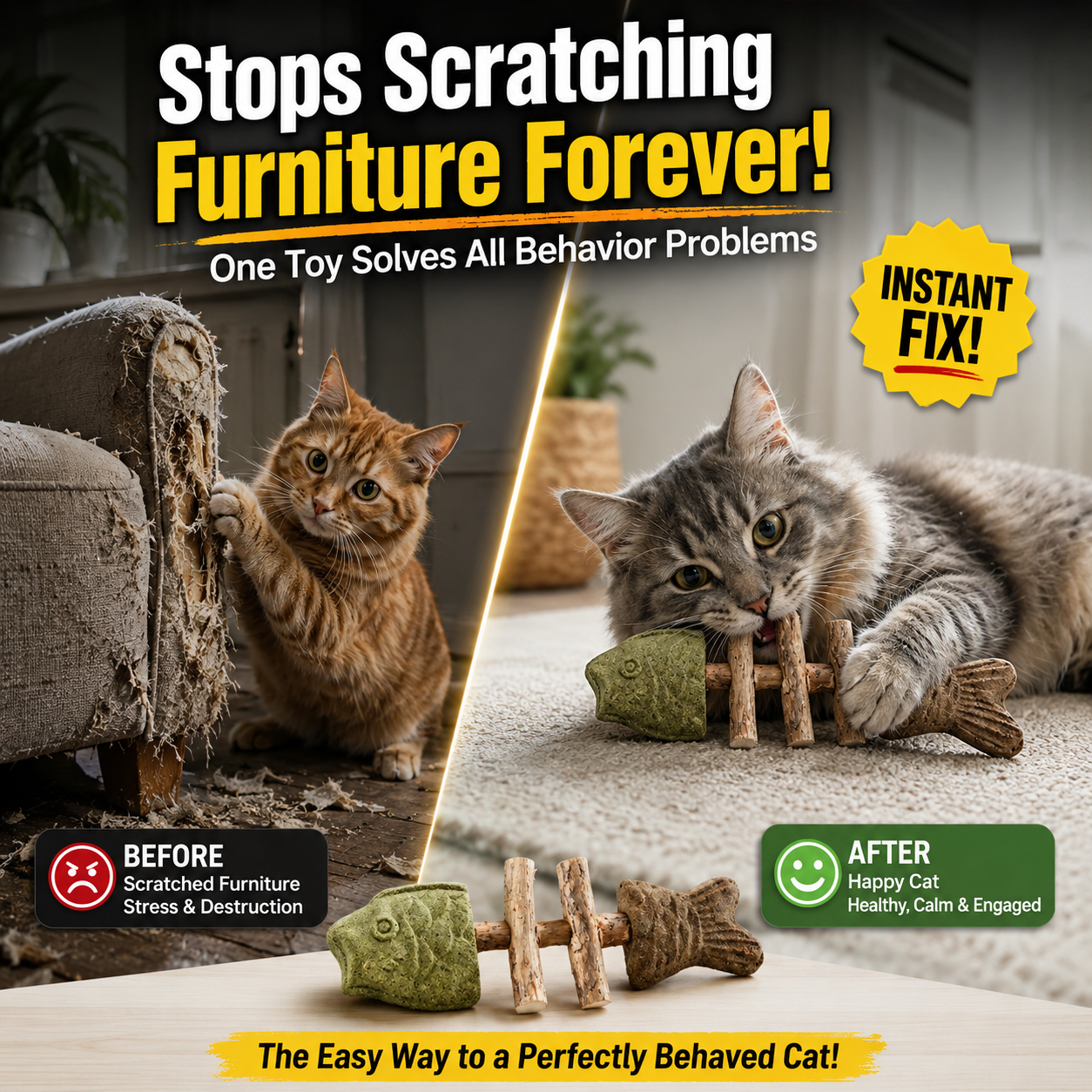 Catnip & Silvervine Chew