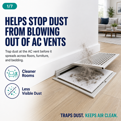 AC & Vent Dust Filter Sheet — 39.4" × 39.4inch, Cut to Fit