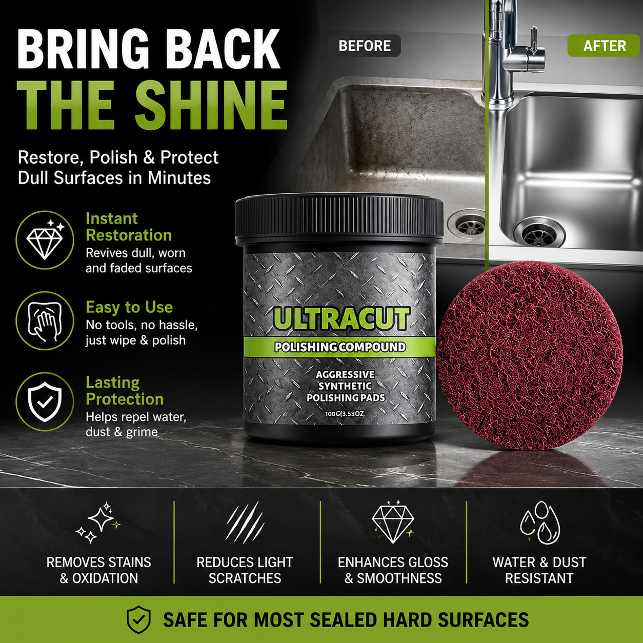 All-in-One Surface Restoration Polish with Pad