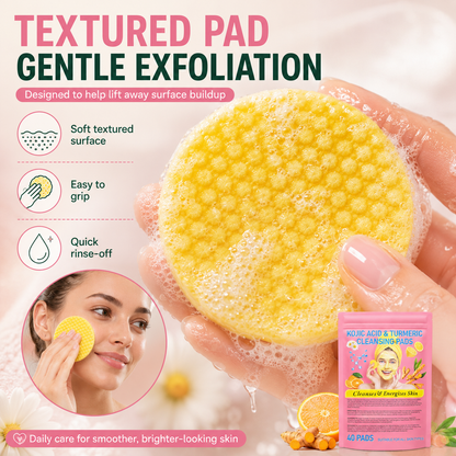 Visible brightening✨Turmeric & Kojic Acid Cleansing Pads💖