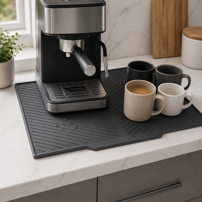 Self-Draining Silicone Dish Drying Mat