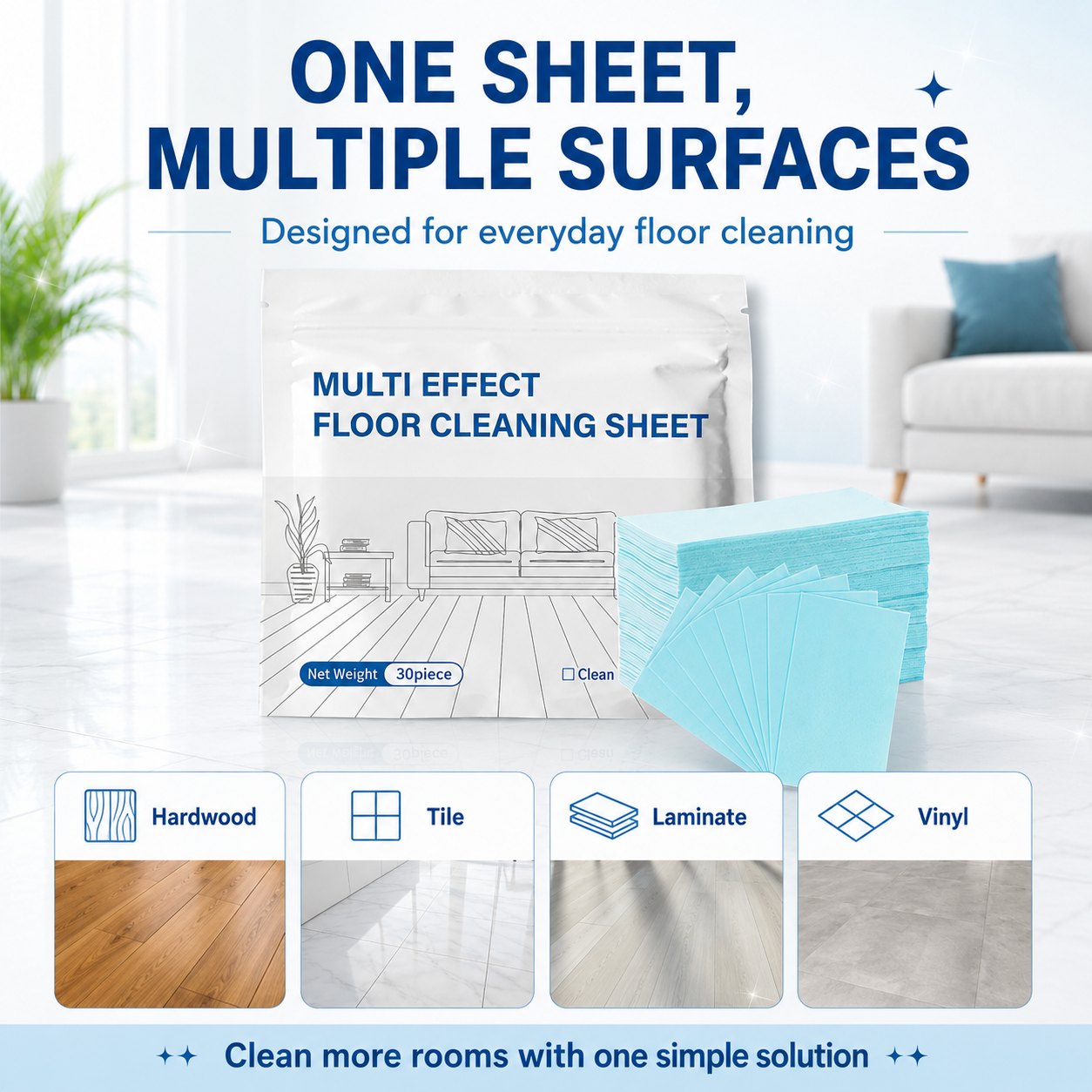🫧Multi-Surface Antibacterial Cleaner for Hardwood, Tile & Laminate🛒