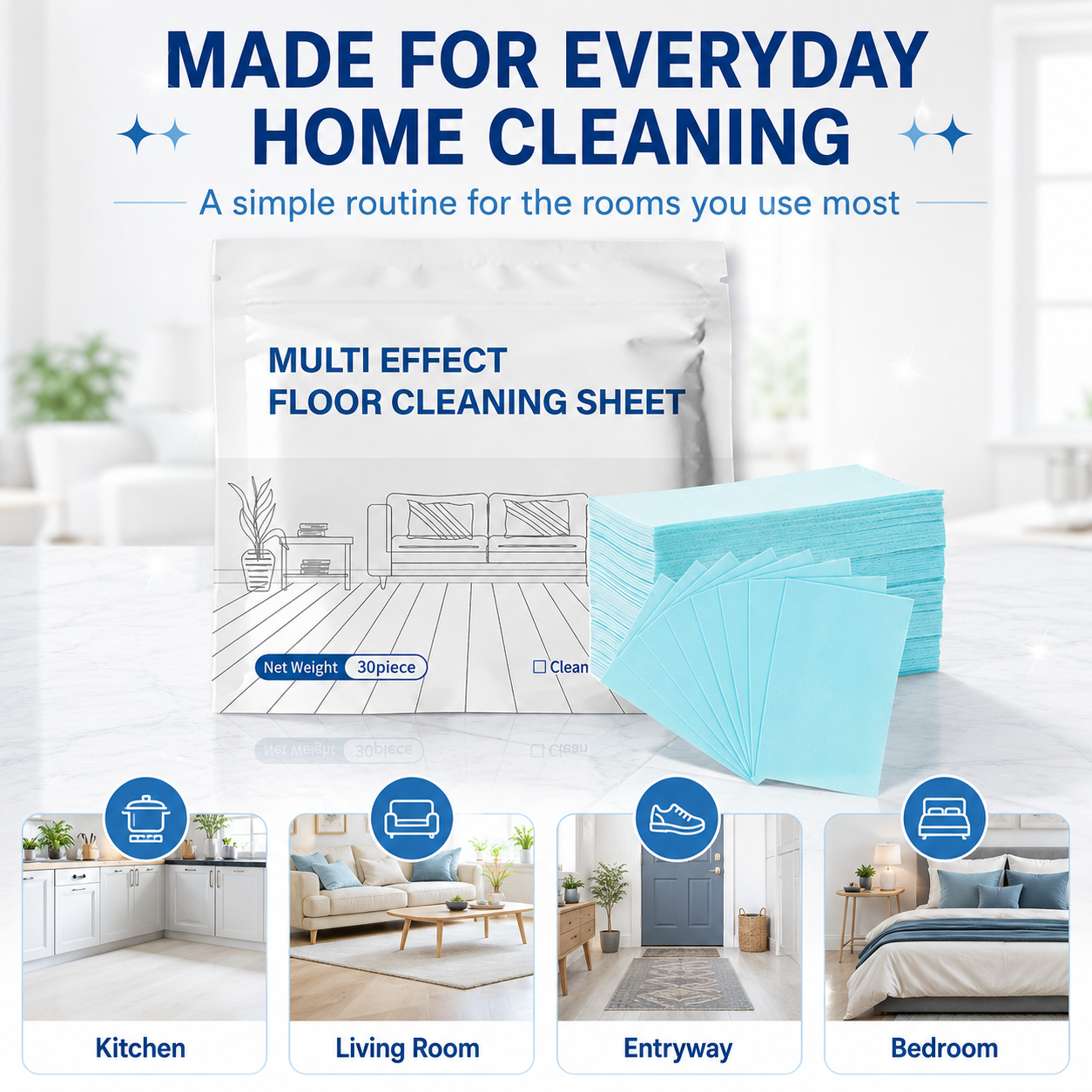 🫧Multi-Surface Antibacterial Cleaner for Hardwood, Tile & Laminate🛒