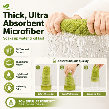 🧽 Reusable Kitchen Cleaning Towels – Tear, Wipe, Wash & Reuse ♻️