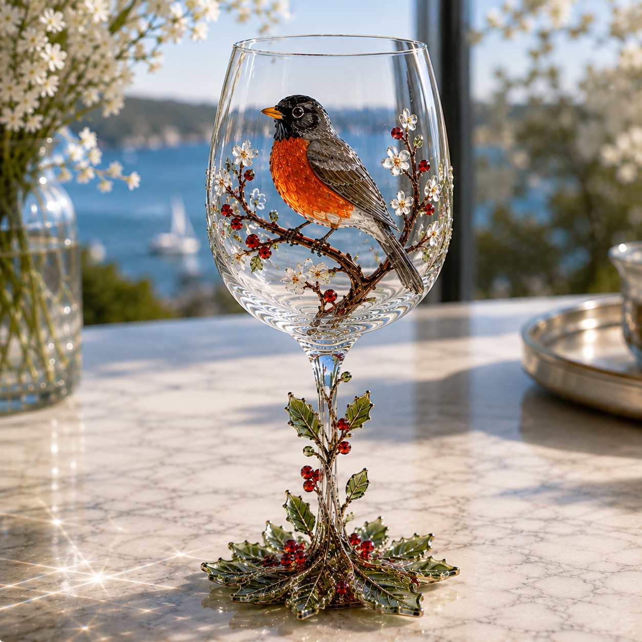 🔥Last Day 50% OFF🎁 3D Bird Wine Glass Collection Gift Box Set✨