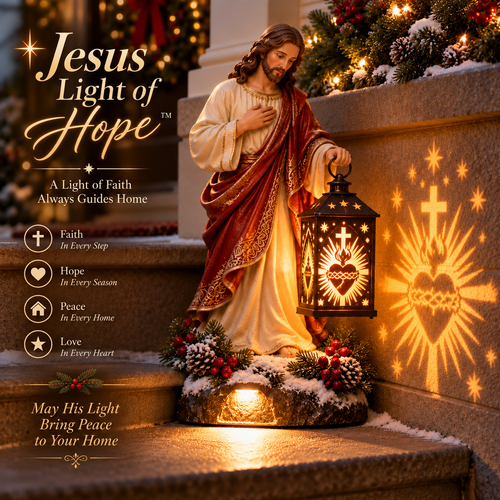 ✨ Last Day 49% OFF✨✝️ Jesus Guiding Light Collection™ – Lighted Christian Christmas Lantern Decor