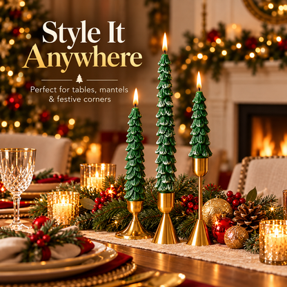 🎄 10-Inch Christmas Tree Candle – Add a Cozy Holiday Glow to Your Home! 🕯️🛒