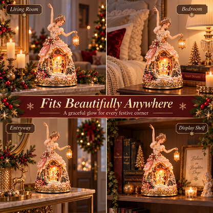🔥LAST DAY 49% OFF 🩰 Winter Ballerina Story Lamp™ – Lighted Nutcracker Christmas Tabletop Decor ✨