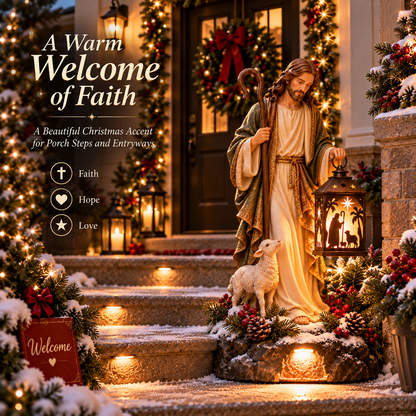 ✨ Last Day 49% OFF✨✝️ Jesus Guiding Light Collection™ – Lighted Christian Christmas Lantern Decor