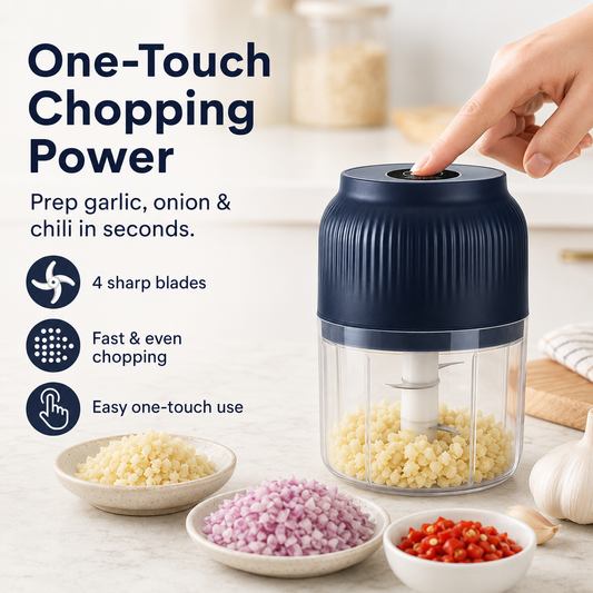 💕Hot sale 49% OFF⚡1-Second Garlic Chopper for Busy Kitchens