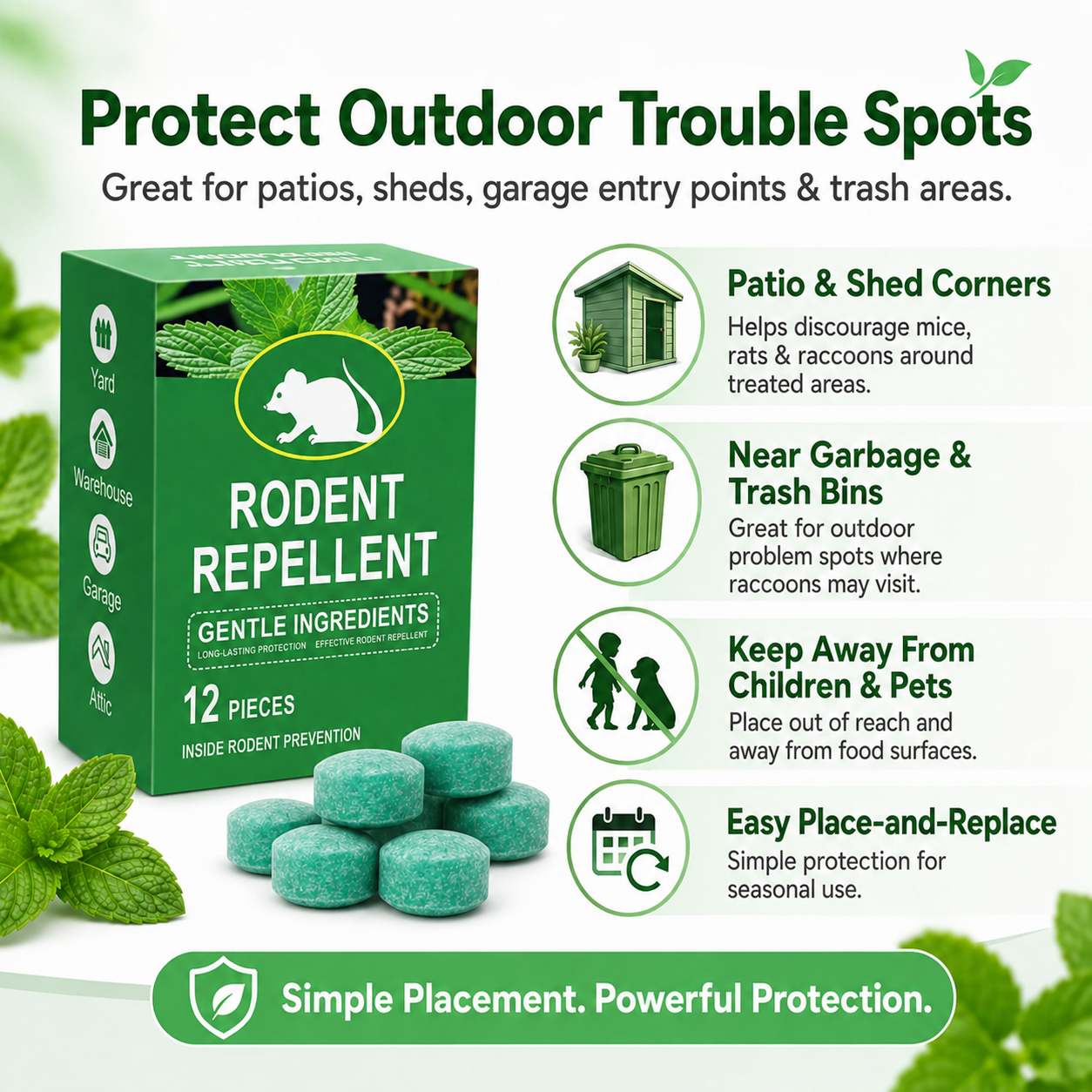 🔥50% OFF Today!🔥Popular & Trusted Peppermint Oil Repellent!Fast-acting🛒