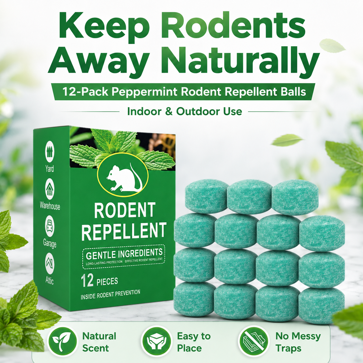 🔥50% OFF Today!🔥Popular & Trusted Peppermint Oil Repellent!Fast-acting🛒