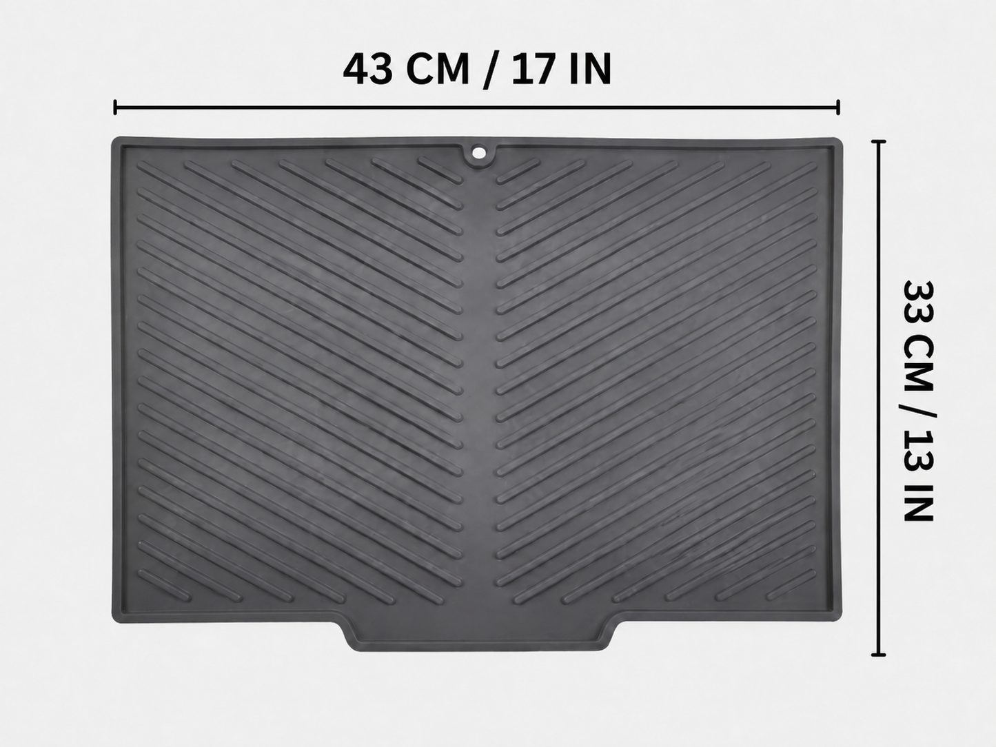 Self-Draining Silicone Dish Drying Mat