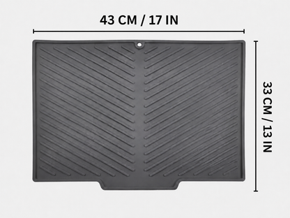 Self-Draining Silicone Dish Drying Mat