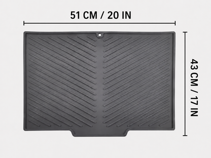 Self-Draining Silicone Dish Drying Mat